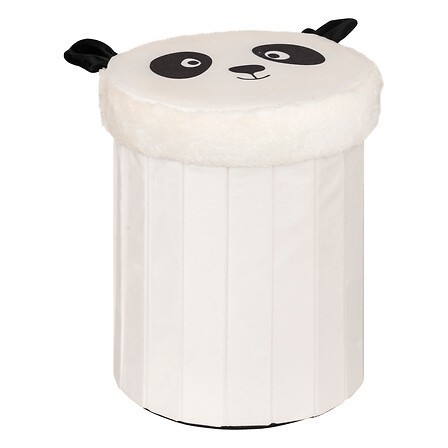 Pouf pliant panda 30x38 cm