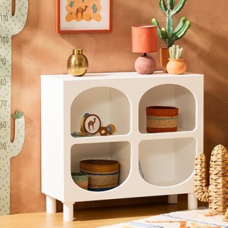 Commode enfant 4 niches Tara blanc