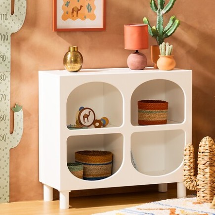 Commode enfant 4 niches Tara blanc