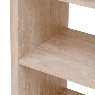 Table bar Anaya effet travertin