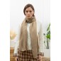 Echarpe lurex brillante camel