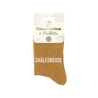 Chaussettes Paillettes Chaleureuse