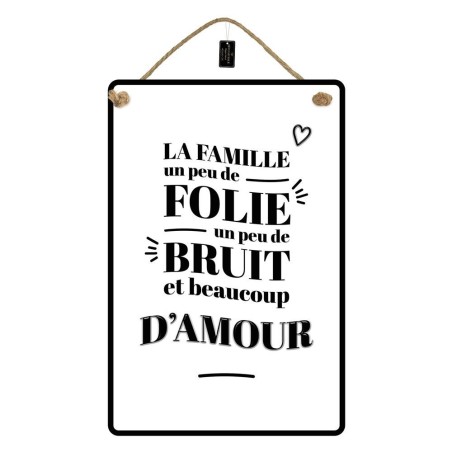 Plaque Metal 40x60 La Famille
