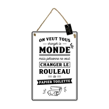 Plaque Metal 20x30 Papier Toilette Plaque Metal 20x30 Papier Toilette