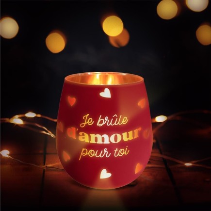 Photophore Je Brule D'amour Pour Toi