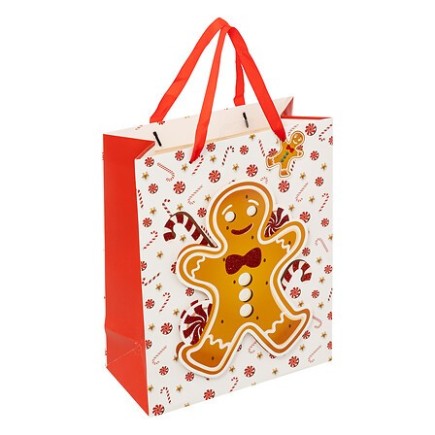 Sac cadeau moyenne taille Pain d'épice