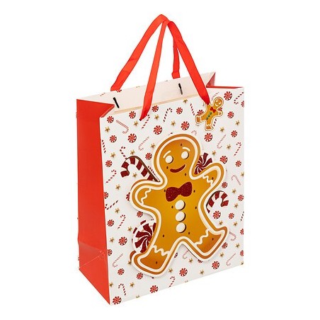 Sac cadeau moyenne taille Pain d'épice