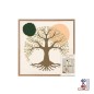 Toile Tuftee Arbre De Vie 40x40Cm