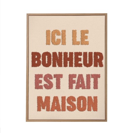 Toile Tuftee Ici Le Bonheur Est Fait Maison