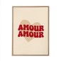 Toile Tuftee Amour Amour 30x40 Cm