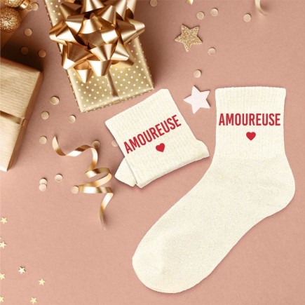 Chaussettes Paillettes Amoureuse