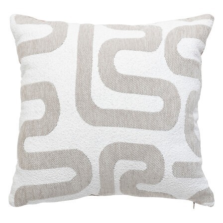 Coussin jacquard Safina 40x40cm lin