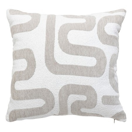 Coussin jacquard Safina 40x40cm lin