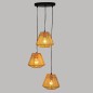 Suspensions 3 lampes Jily corde naturel