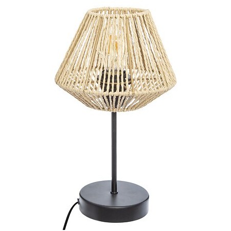 Lampe droite Jily haut 34 cm métal et papier naturel
