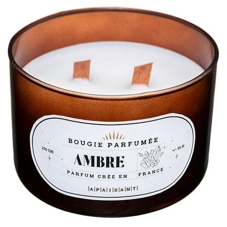 Bougie parfumée Snow 470g ambre