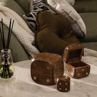 Lot de 3 dés déco Roger manguier