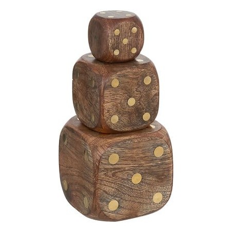 Lot de 3 dés déco Roger manguier