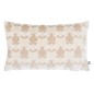 Coussin jacquard Luna velours beige