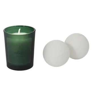 COFFRET BOUGIE BOMBES DE BAIN X2 AMANDE