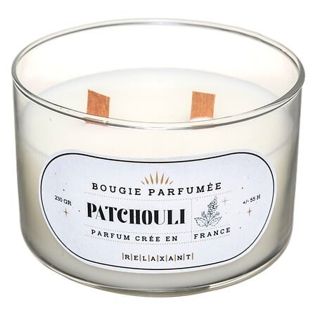 Bougie parfumée Snow 470g patchouli