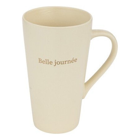Mug Belle journée 50cl beige