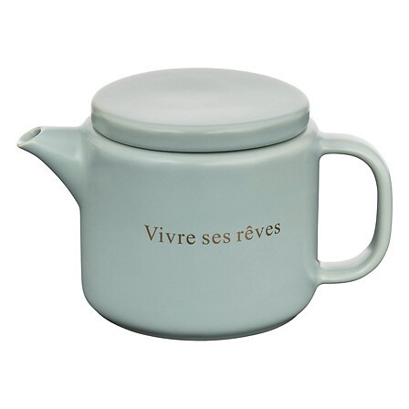 Théière Belle journée 55cl céramique bleu