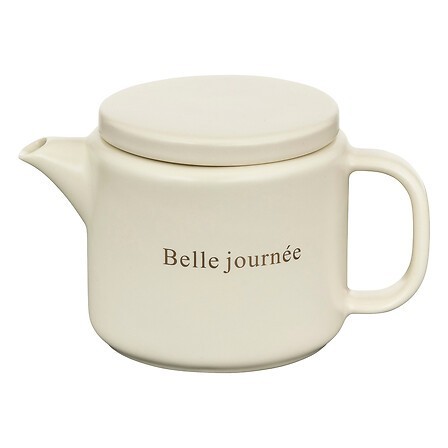 Théière Belle journée 55cl céramique beige