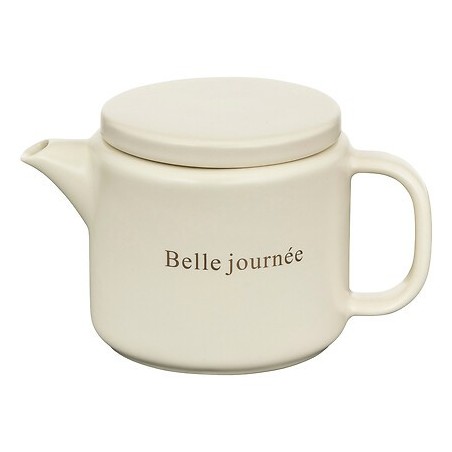 Théière Belle journée 55cl céramique beige