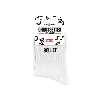 Chaussettes Blanches Boulet Homme