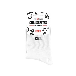 Chaussettes Blanches Cool Homme