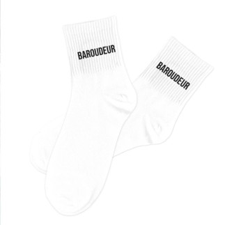 Chaussettes Blanches Baroudeur Homme