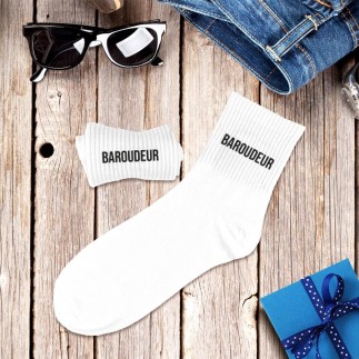 Chaussettes Blanches Baroudeur Homme
