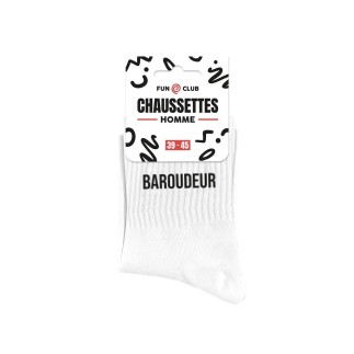 Chaussettes Blanches Baroudeur Homme