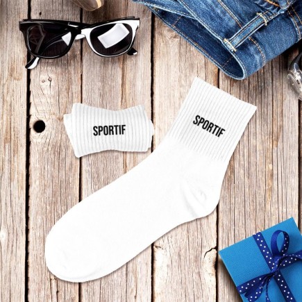 Chaussettes Blanches Sportif Homme