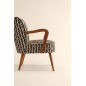 Fauteuil accoudoirs Chiara bouclette jacquard Fauteuil accoudoirs Chiara bouclette jacquard