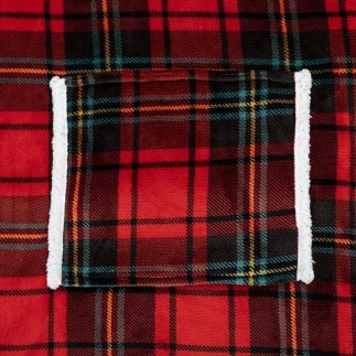 Plaid sweat flanelle tartan rouge