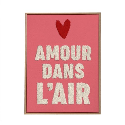 Toile Tuftee Amour Dans L'Air