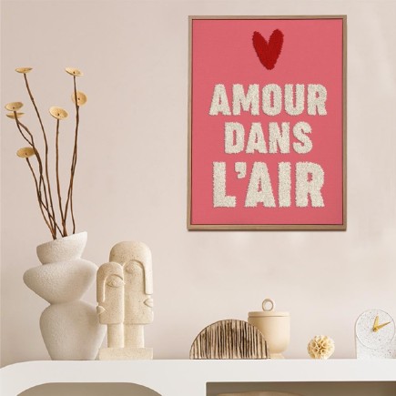 Toile Tuftee Amour Dans L'Air