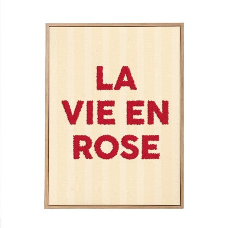 Toile Tuftee La Vie En Rose