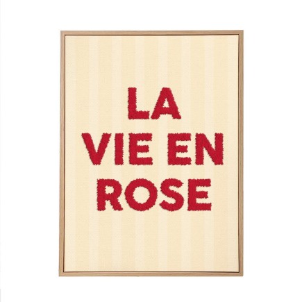 Toile Tuftee La Vie En Rose