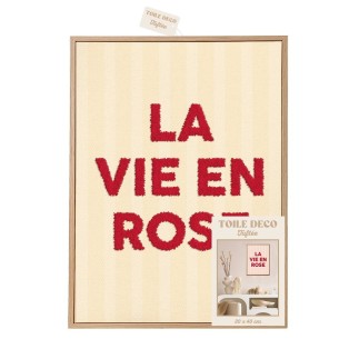 Toile Tuftee La Vie En Rose