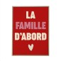Toile Tuftee La Famille D'Abord