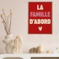 Toile Tuftee La Famille D'Abord