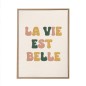 Toile Tuftee La Vie Est Belle 30x40Cm