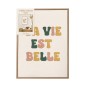 Toile Tuftee La Vie Est Belle 30x40Cm