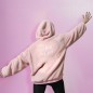 SWEAT A CAPUCHE HOODIE FLEMME DE OUF ROSE