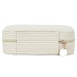 BOITE A BIJOUX EN VELOURS COTELE RECTANGLE BEIGE