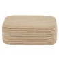 BOITE A BIJOUX EN VELOURS COTELE RECTANGLE TAUPE