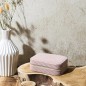 BOITE A BIJOUX EN VELOURS COTELE RECTANGLE ROSE